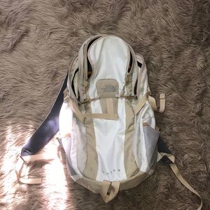 North Face Modem Cream & Beige Backpack